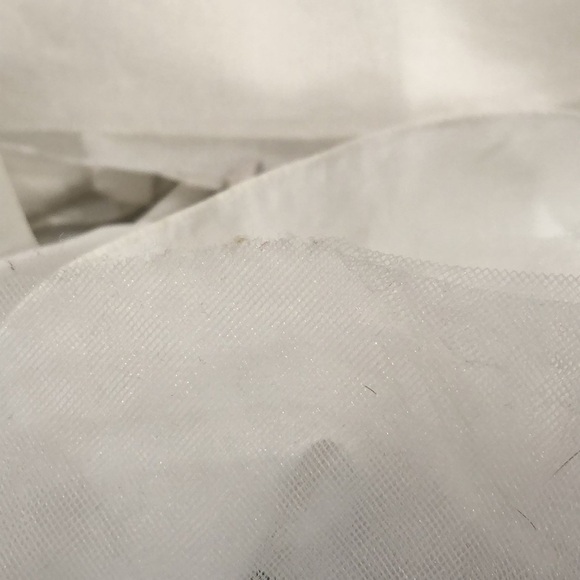 Rebecca Ingram Wedding Gown Size 8 Ivory Floral Chantilly Lace Sequin Dress - Picture 11 of 11